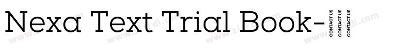 Nexa Text Trial Book字体转换